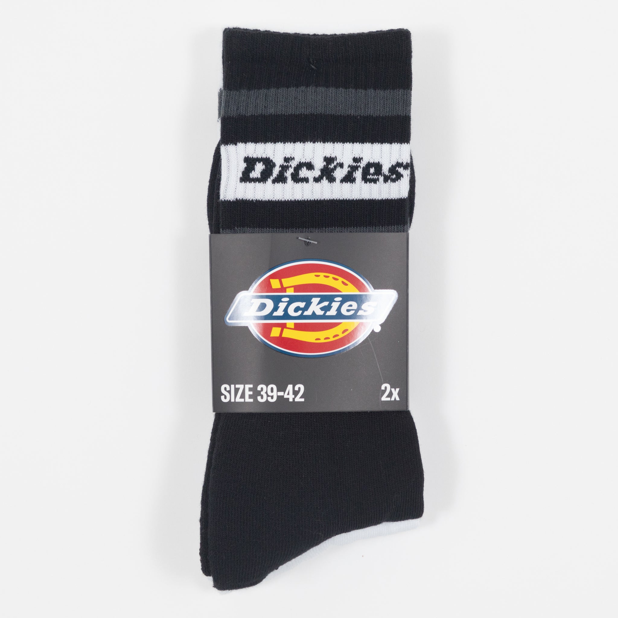 DICKIES Genola 2 Pack Socks in BLACK & WHITE