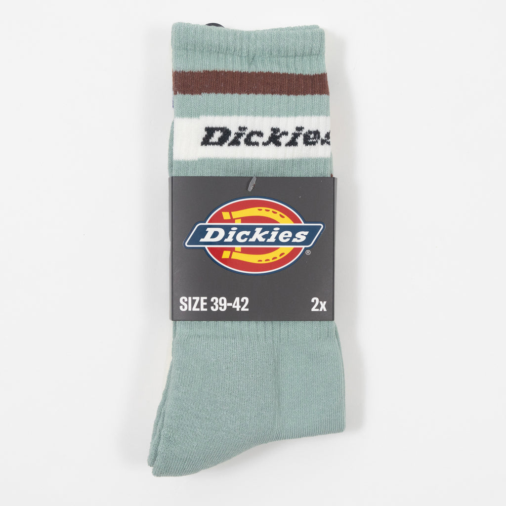 DICKIES Genola 2 Pack Socks in ICEBERG GREEN
