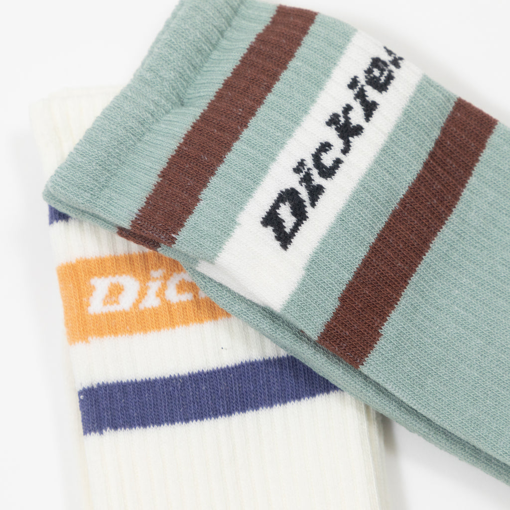 DICKIES Genola 2 Pack Socks in ICEBERG GREEN
