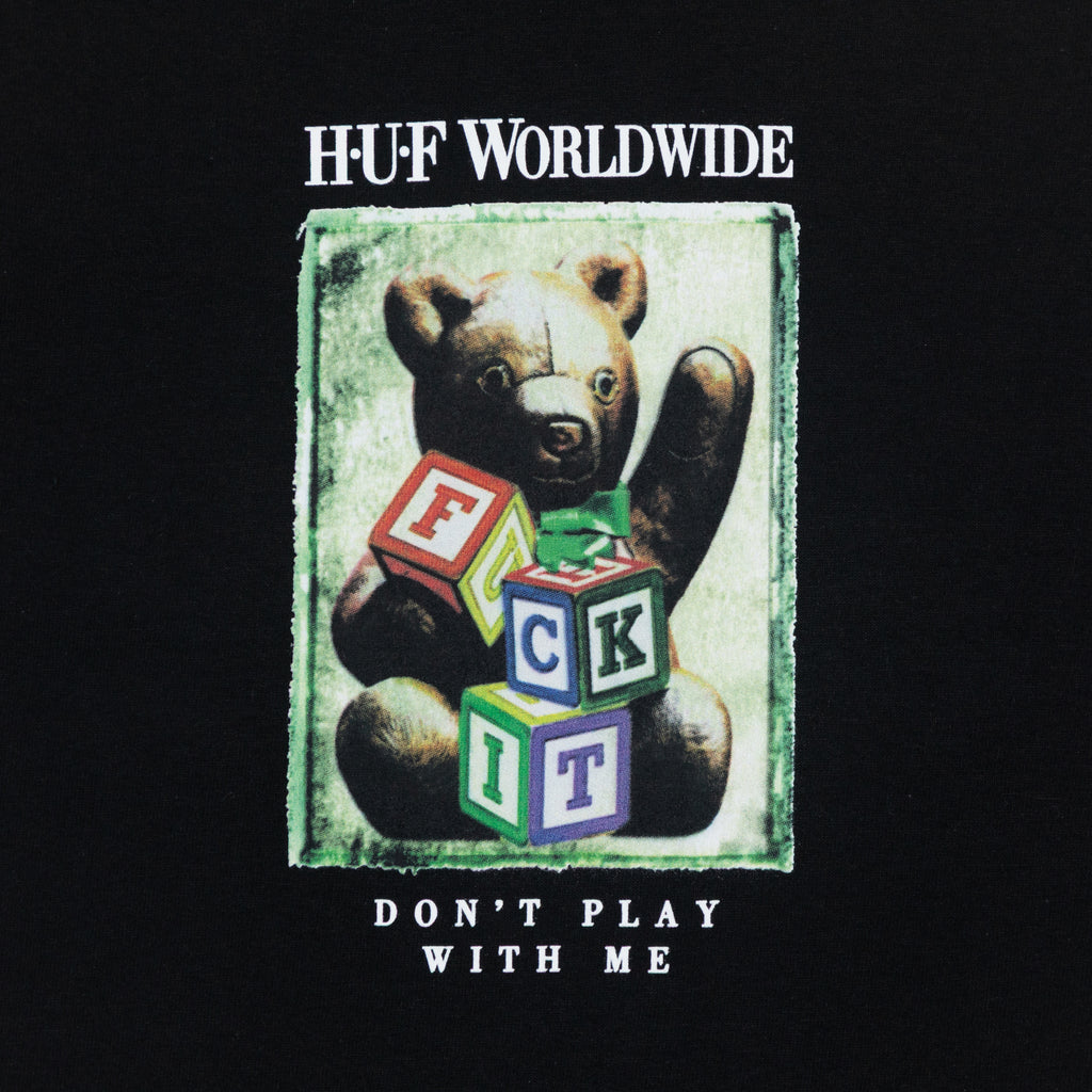 HUF Gift Bear T-Shirt in BLACK