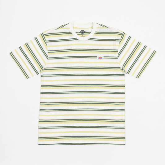 DICKIES Glade Spring Striped T-Shirt in PALE GREEN