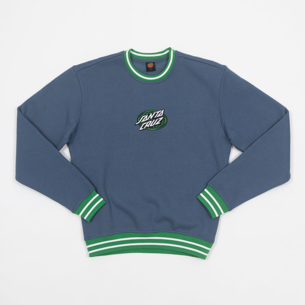 SANTA CRUZ Global Oval Dot Sweatshirt in HERITAGE BLUE