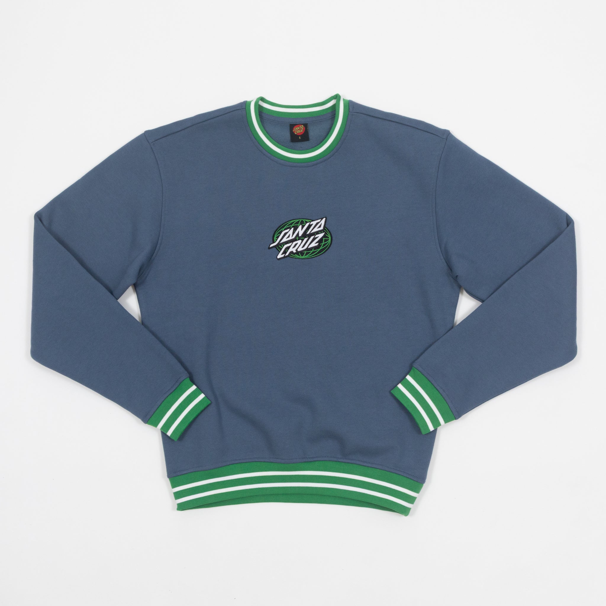 SANTA CRUZ Global Oval Dot Sweatshirt in HERITAGE BLUE