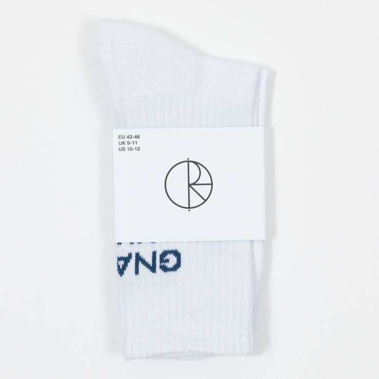 POLAR SKATE CO. Gnarly Huh Socks in NAVY