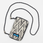 KAVU Go Time Essential Cross Body Bag in BLACK & WHITE