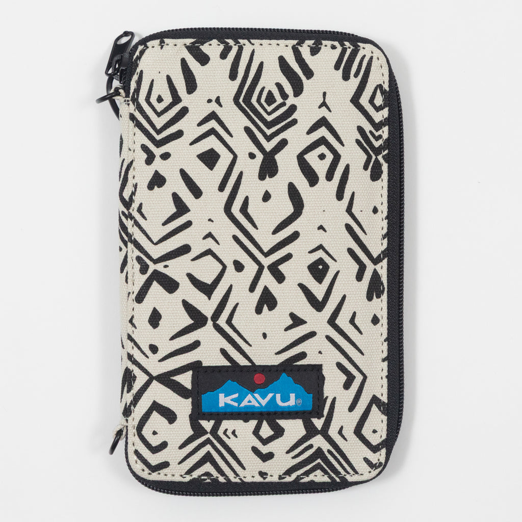 KAVU Go Time Essential Cross Body Bag in BLACK & WHITE