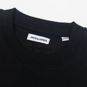 JACK & JONES Graphic Sweatshirt in BLACK
