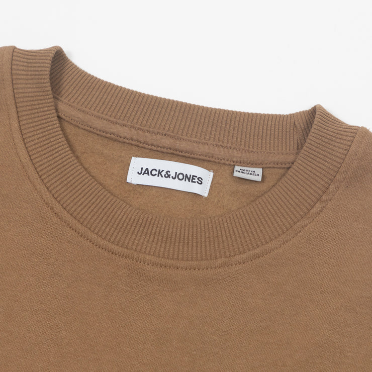 JACK & JONES Graphic Sweatshirt in TAN