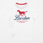 Womens BRIXTON Graphic T-Shirt in WHITE
