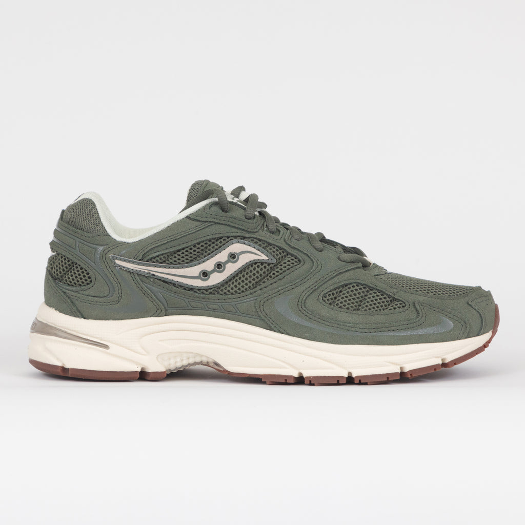 SAUCONY Grid Jazz 9 Trainers in GREEN & OFF WHITE