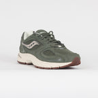 SAUCONY Grid Jazz 9 Trainers in GREEN & OFF WHITE