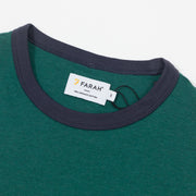 FARAH Groves Ringer T-Shirt in GREEN