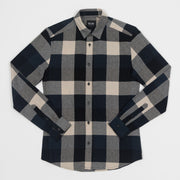 ONLY & SONS Gudmund Check Shirt in DARK NAVY & BEIGE