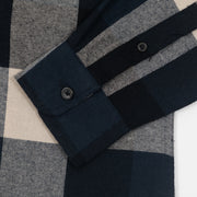 ONLY & SONS Gudmund Check Shirt in DARK NAVY & BEIGE