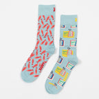 HAPPY SOCKS 2-Pack Sardines Socks Gift Set LIGHT BLUE