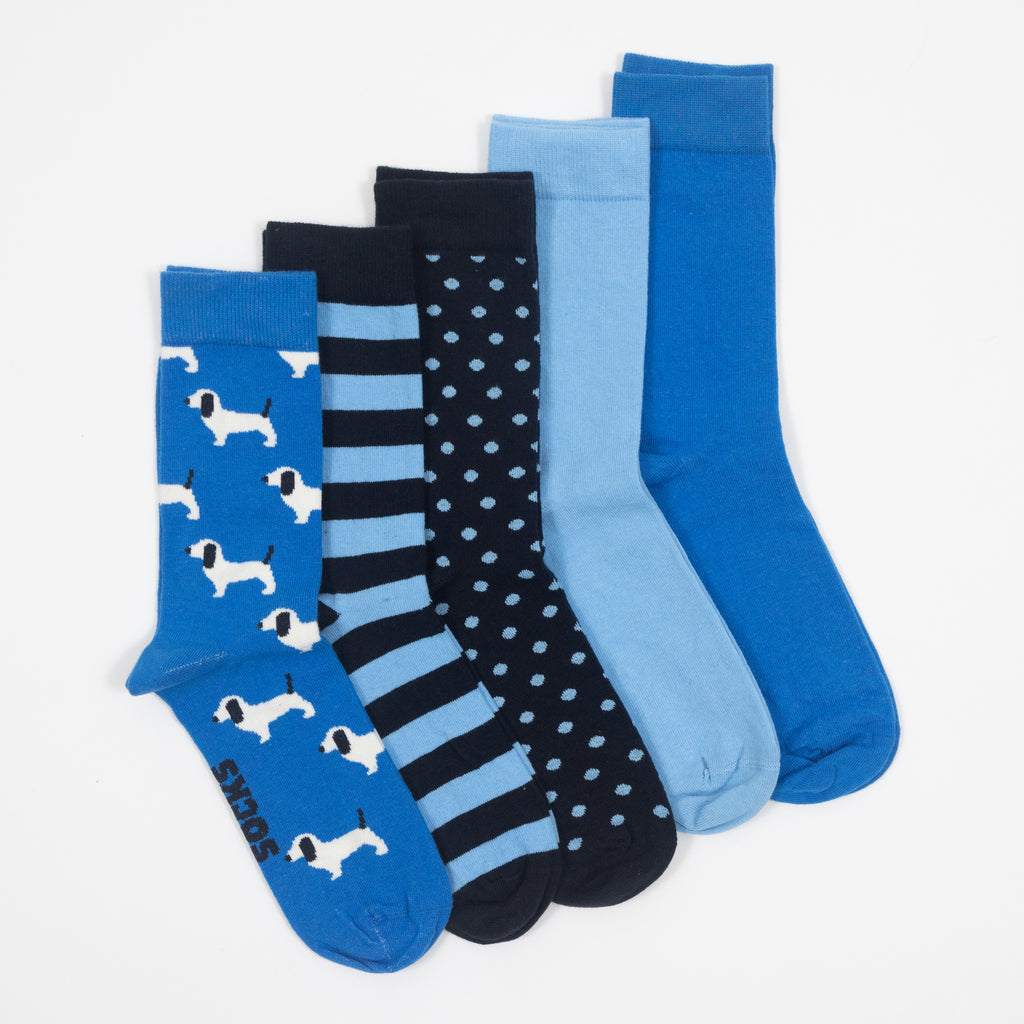 HAPPY SOCKS 5-Pack Everyday Dog Socks