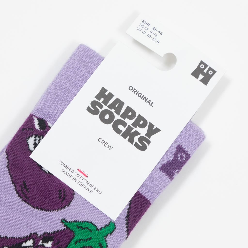 HAPPY SOCKS Angry Eggplant Socks in LIGHT PURPLE