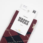 HAPPY SOCKS Argyle Socks in DARK RED