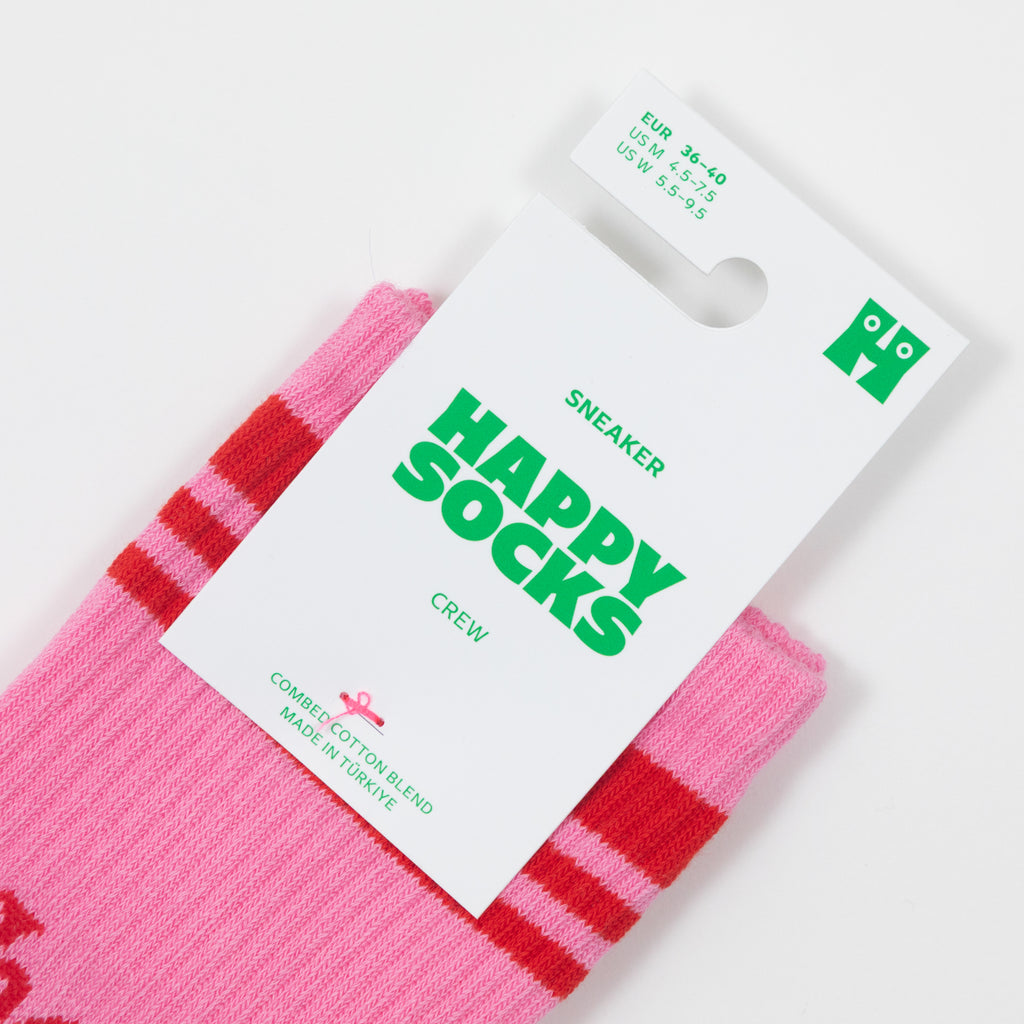 HAPPY SOCKS Babe Sneaker Socks in PINK