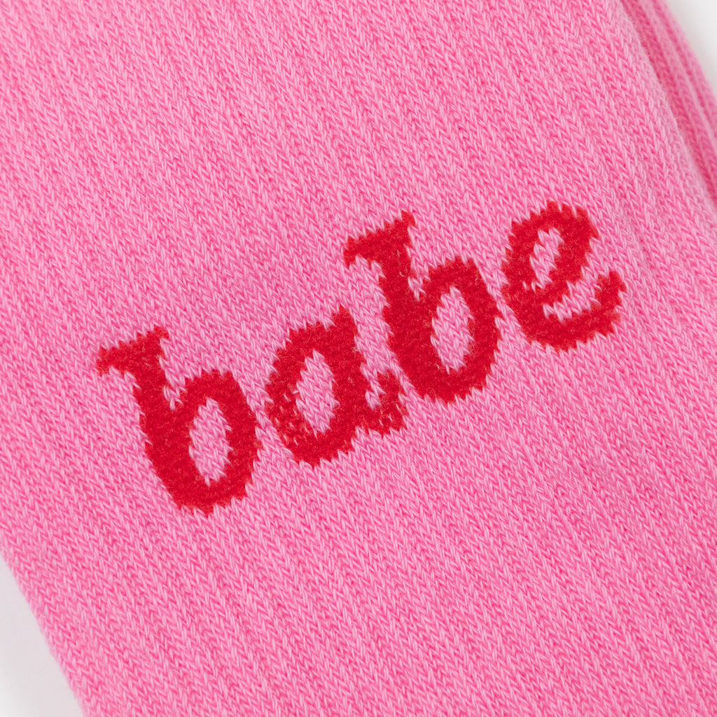 HAPPY SOCKS Babe Sneaker Socks in PINK
