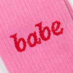 HAPPY SOCKS Babe Sneaker Socks in PINK