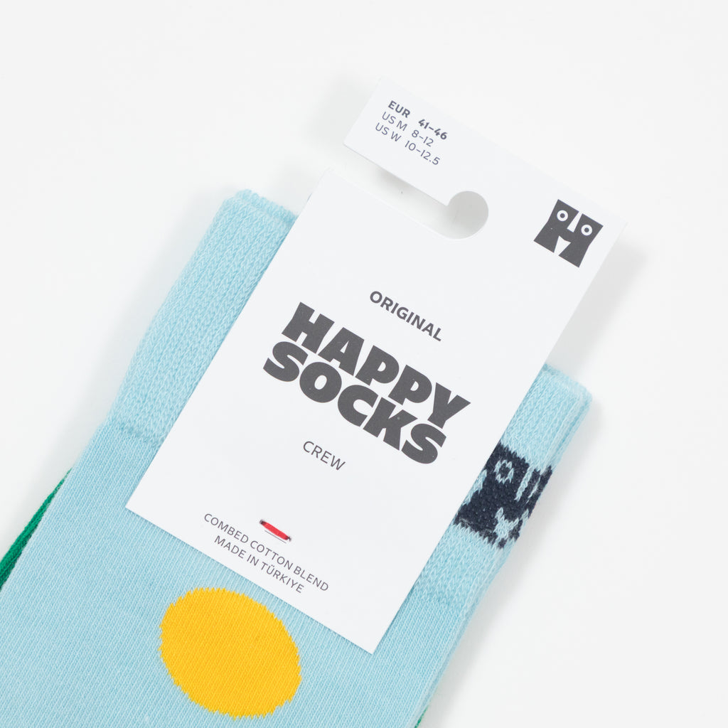 HAPPY SOCKS BBQ Socks in LIGHT GREEN