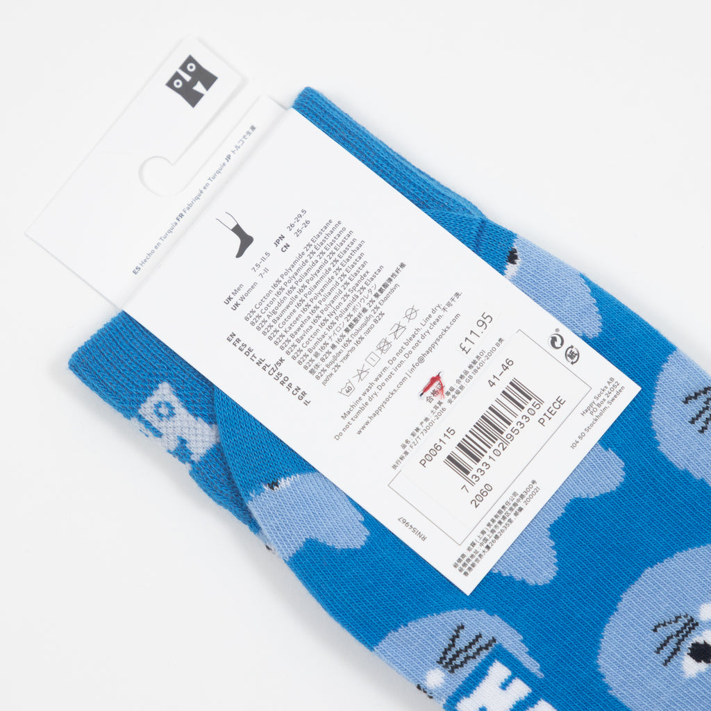 HAPPY SOCKS Cat Socks in LIGHT BLUE