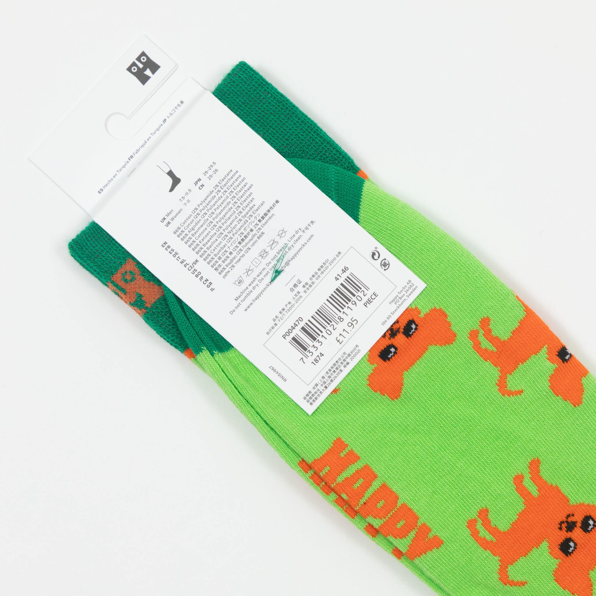 HAPPY SOCKS Chihuahua Socks in LIGHT GREEN