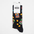 HAPPY SOCKS Chip Bag Socks in BLACK