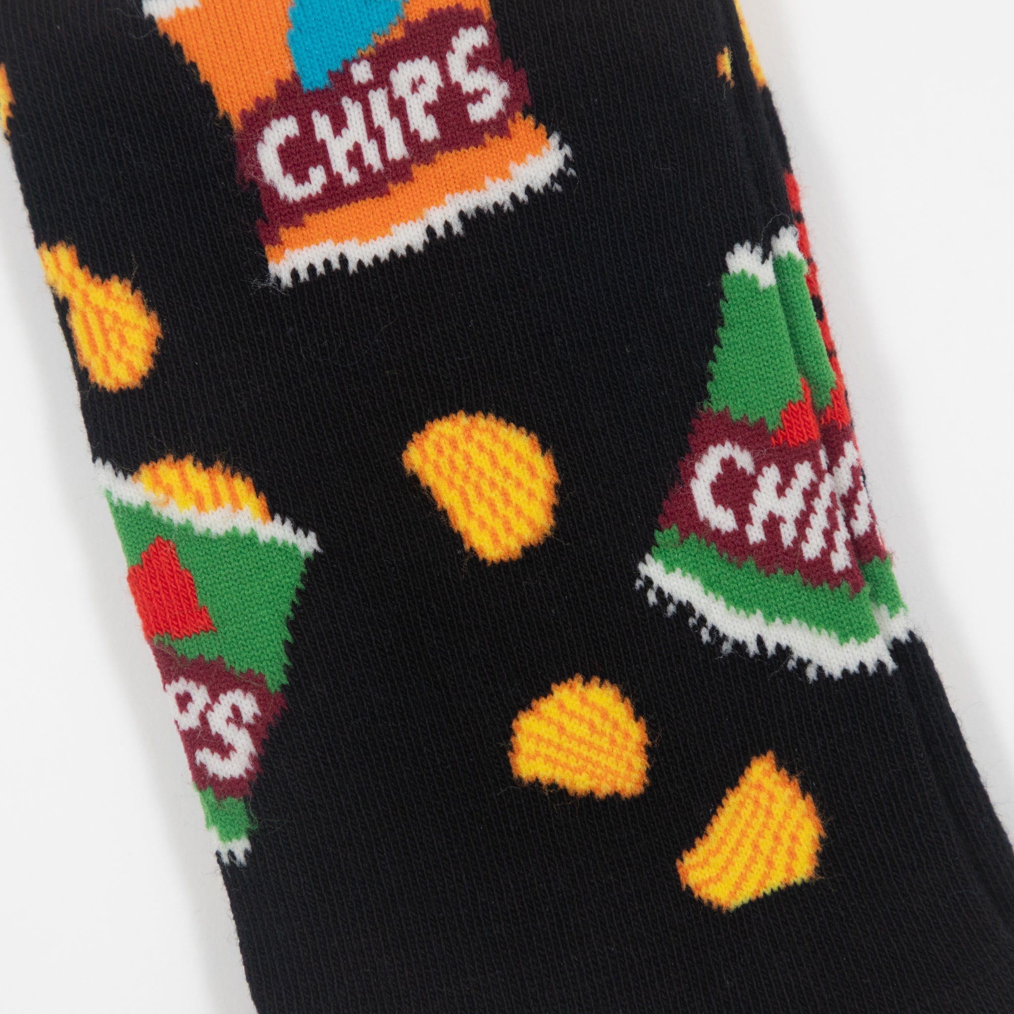HAPPY SOCKS Chip Bag Socks in BLACK