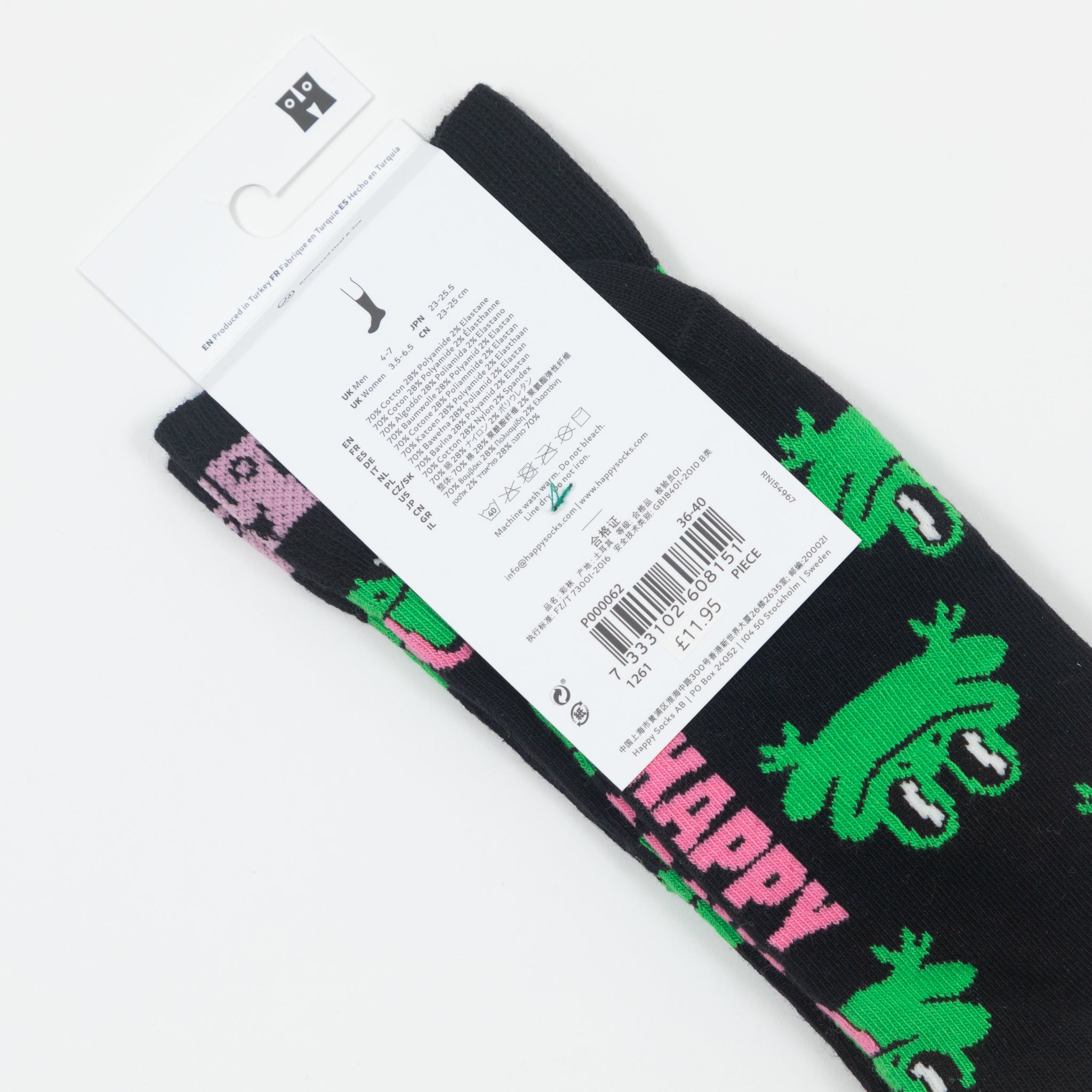 HAPPY SOCKS Frog Socks in BLACK