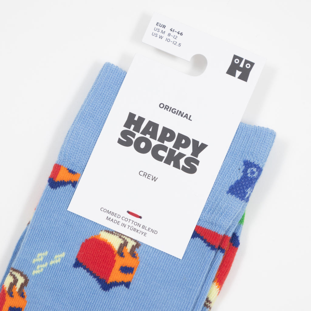HAPPY SOCKS Have A Toast Socks in LIGHT BLUE