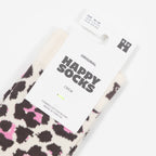 HAPPY SOCKS Leopard Socks in BEIGE
