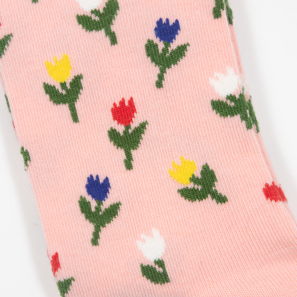 HAPPY SOCKS Mini Tulip Socks in LIGHT PINK