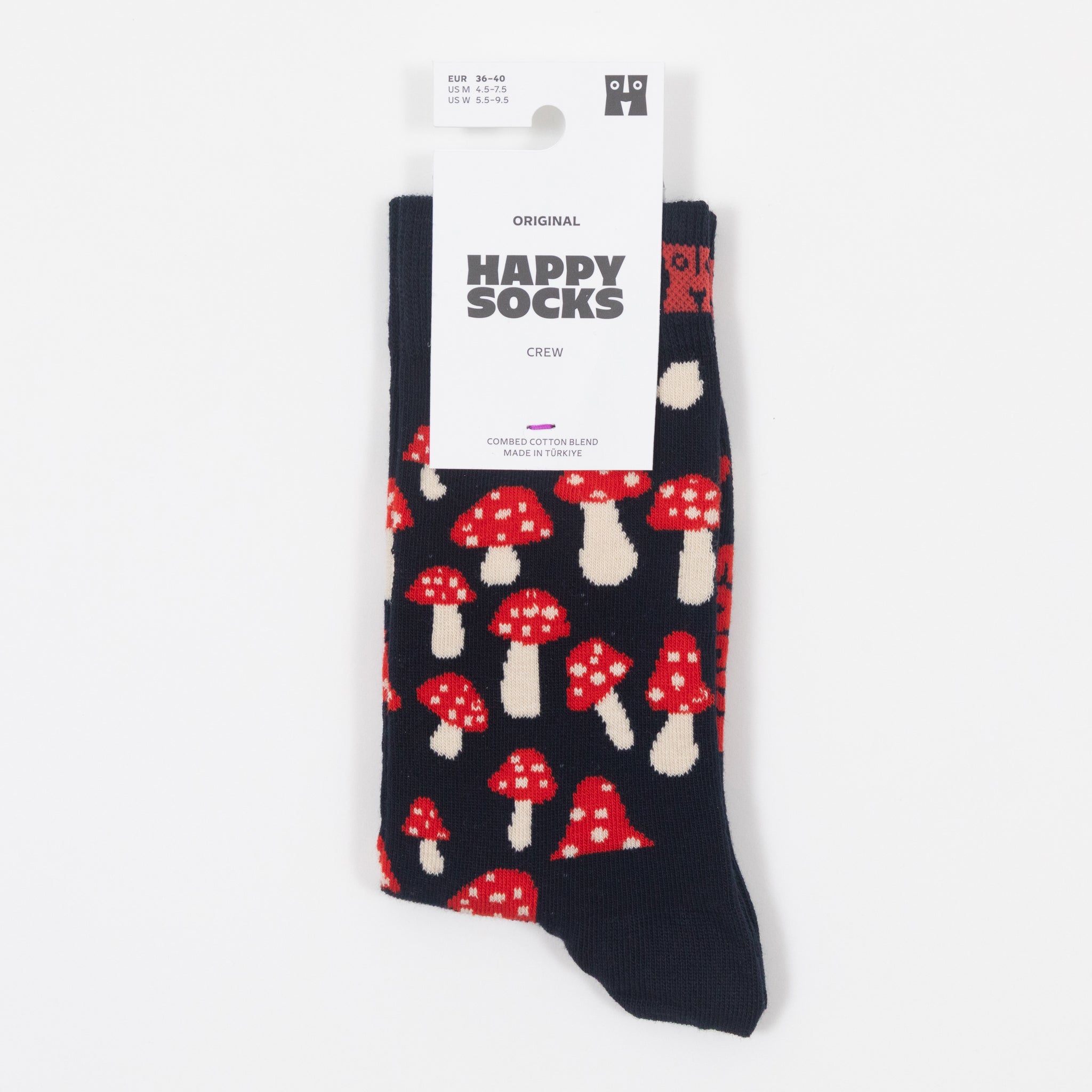 HAPPY SOCKS Mushroom Socks in NAVY