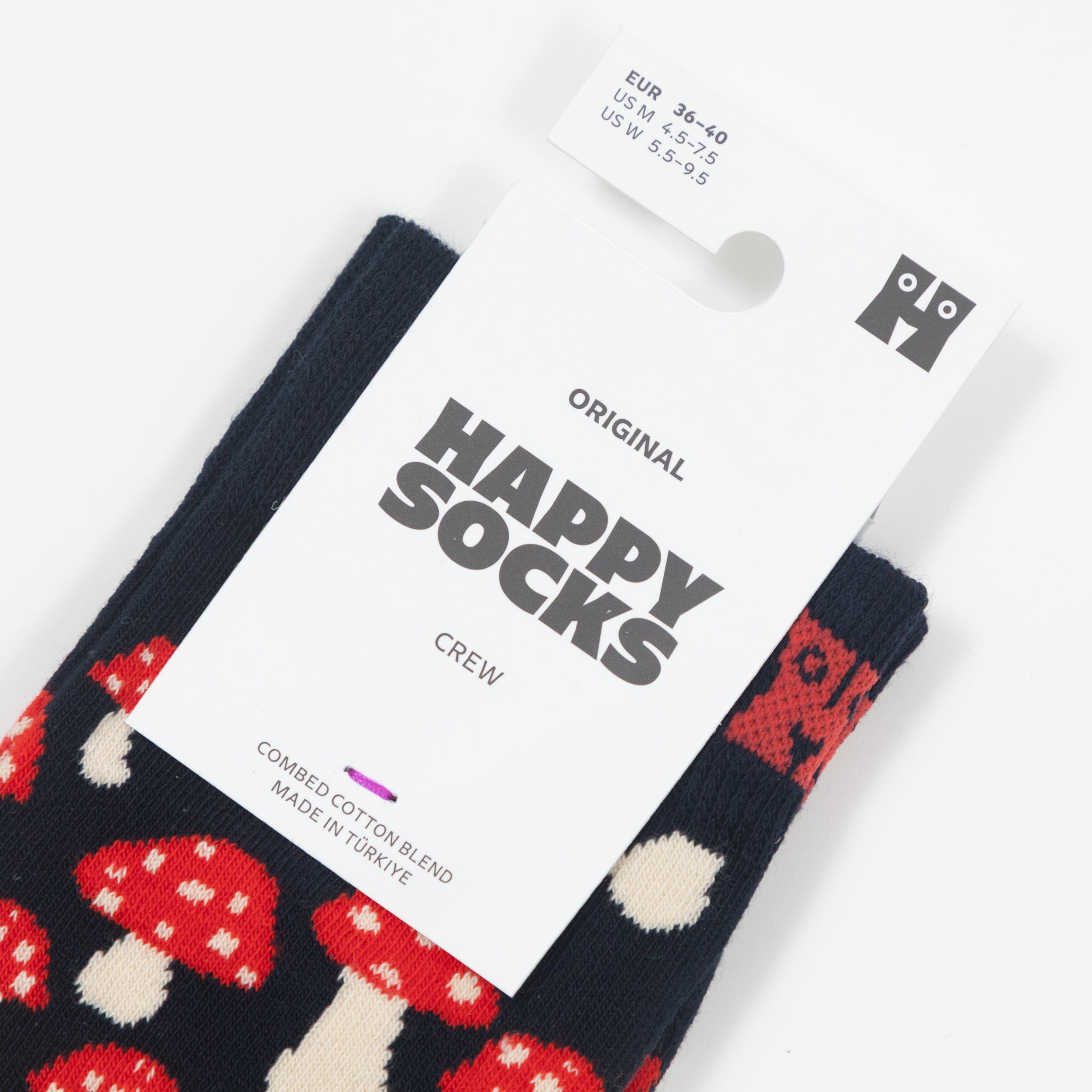 HAPPY SOCKS Mushroom Socks in NAVY