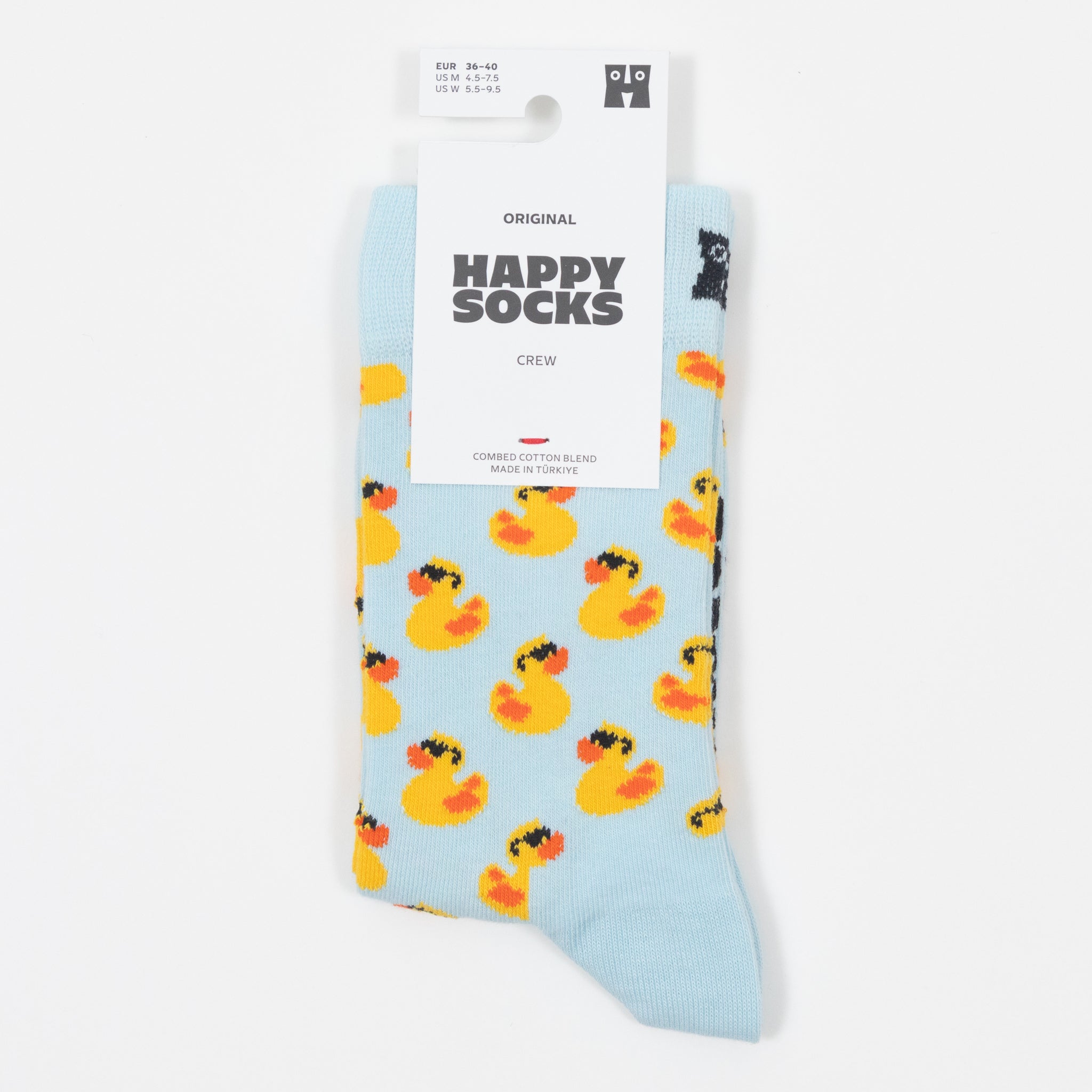 HAPPY SOCKS Rubber Duck Socks in LIGHT BLUE