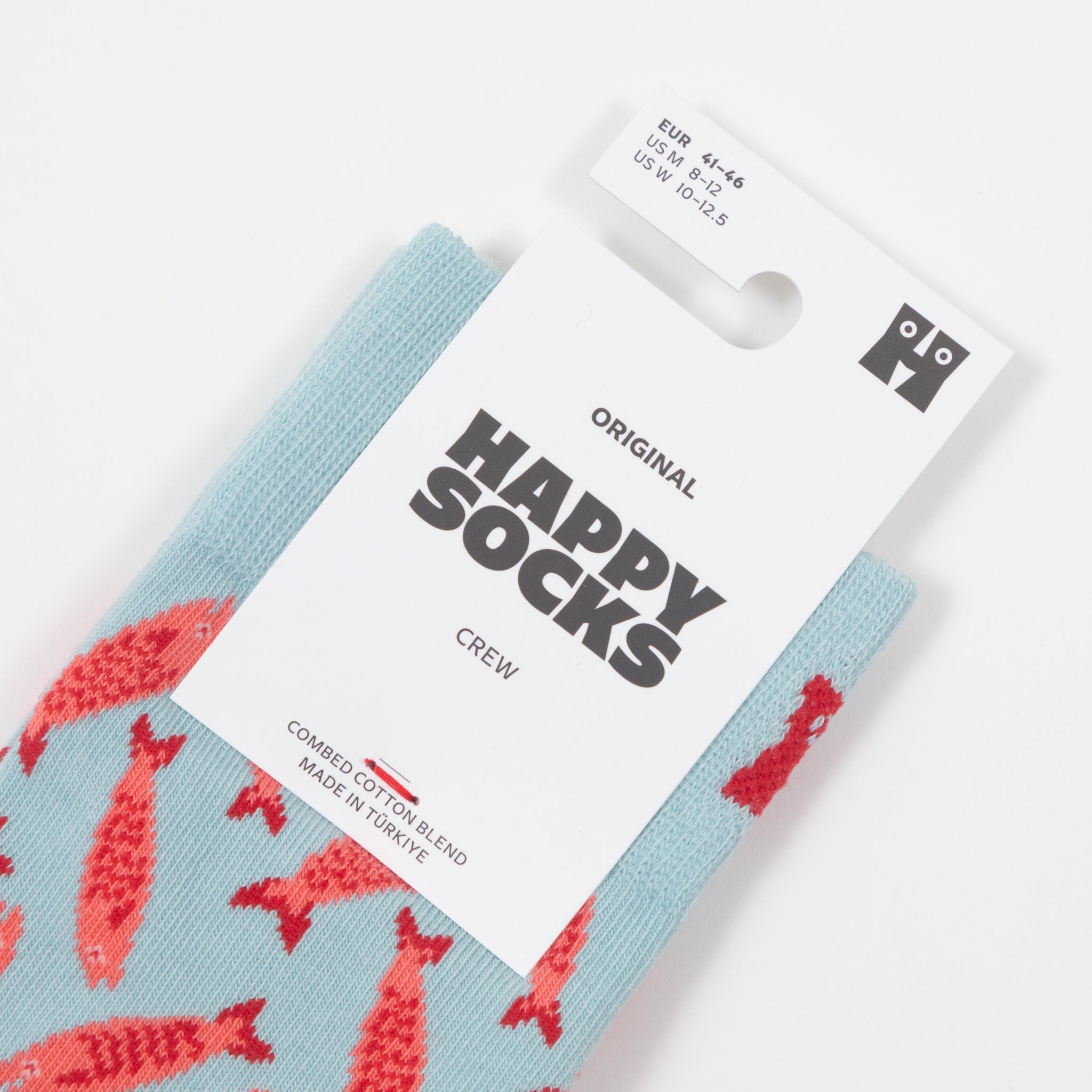 HAPPY SOCKS Sardine Socks in LIGHT BLUE