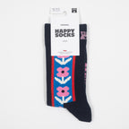 HAPPY SOCKS Vertical Flowers Socks in NAVY