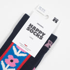 HAPPY SOCKS Vertical Flowers Socks in NAVY