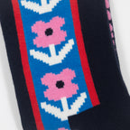 HAPPY SOCKS Vertical Flowers Socks in NAVY