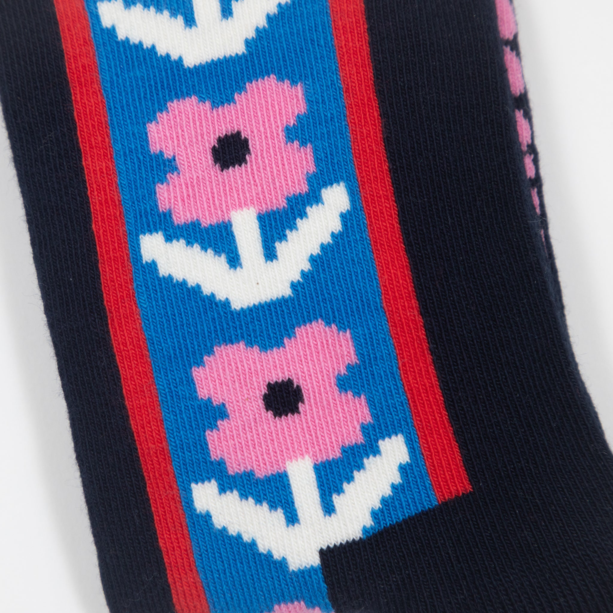 HAPPY SOCKS Vertical Flowers Socks in NAVY