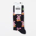 HAPPY SOCKS Skate Bunny Socks in BLACK