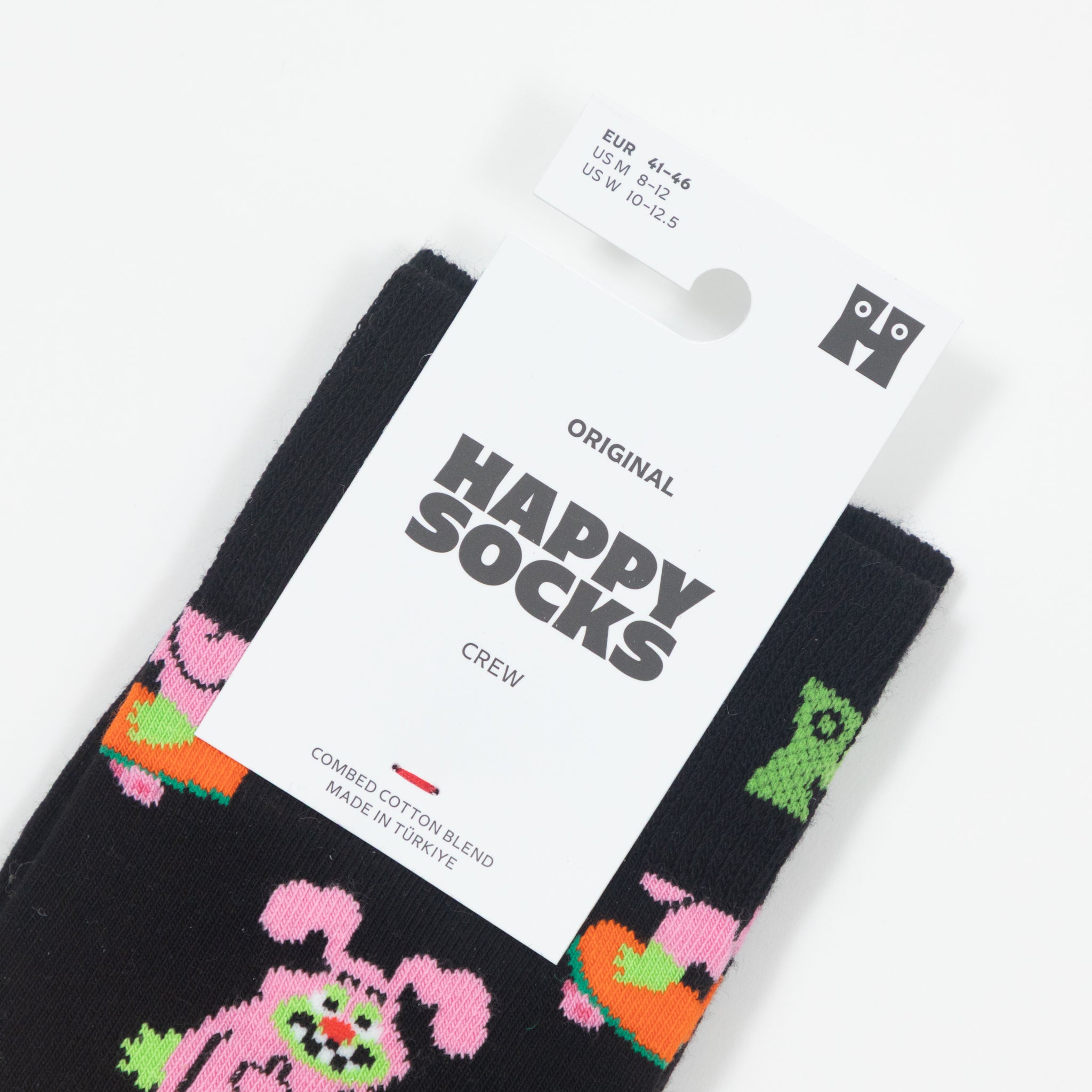 HAPPY SOCKS Skate Bunny Socks in BLACK