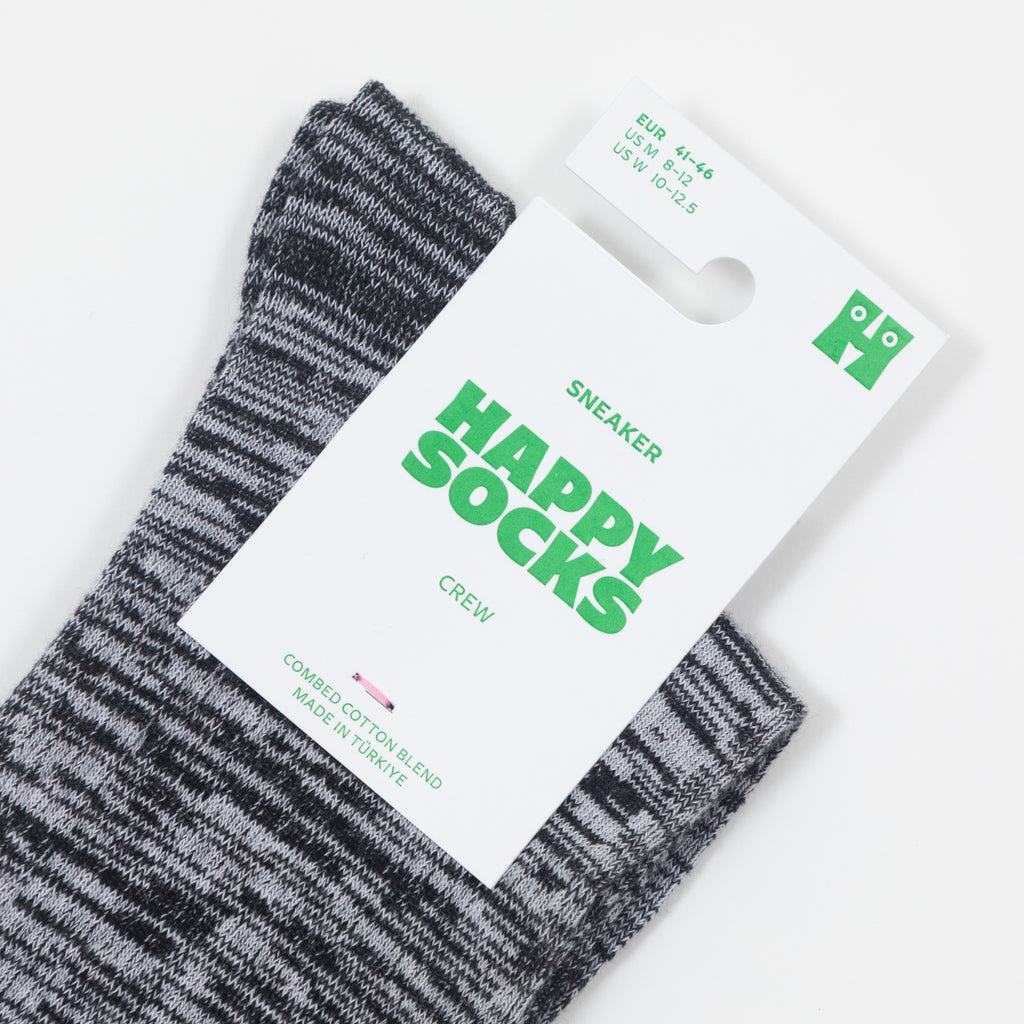 HAPPY SOCKS Skull Sneaker Socks in BLACK