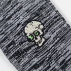 HAPPY SOCKS Skull Sneaker Socks in BLACK