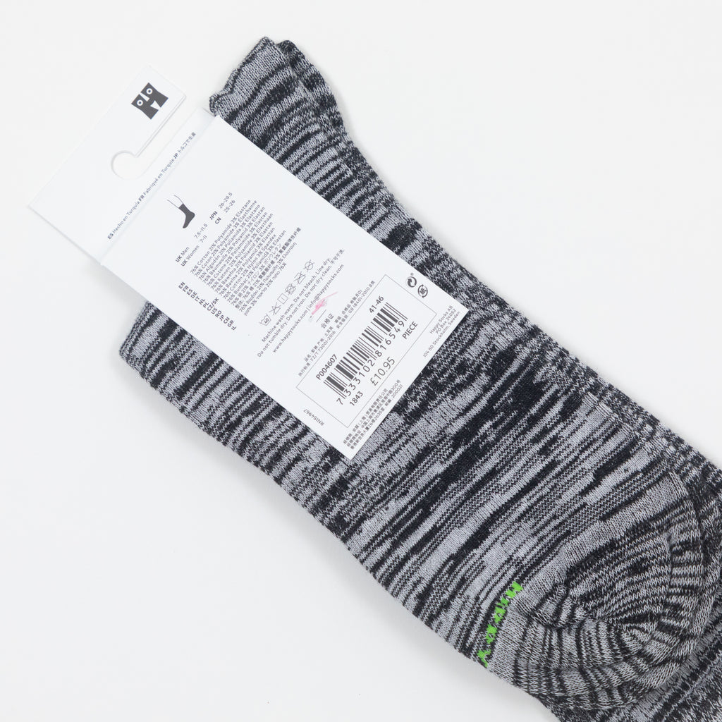 HAPPY SOCKS Skull Sneaker Socks in BLACK