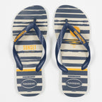 HAVAIANAS Top Nautical Flip Flops in BEIGE & NAVY BLUE