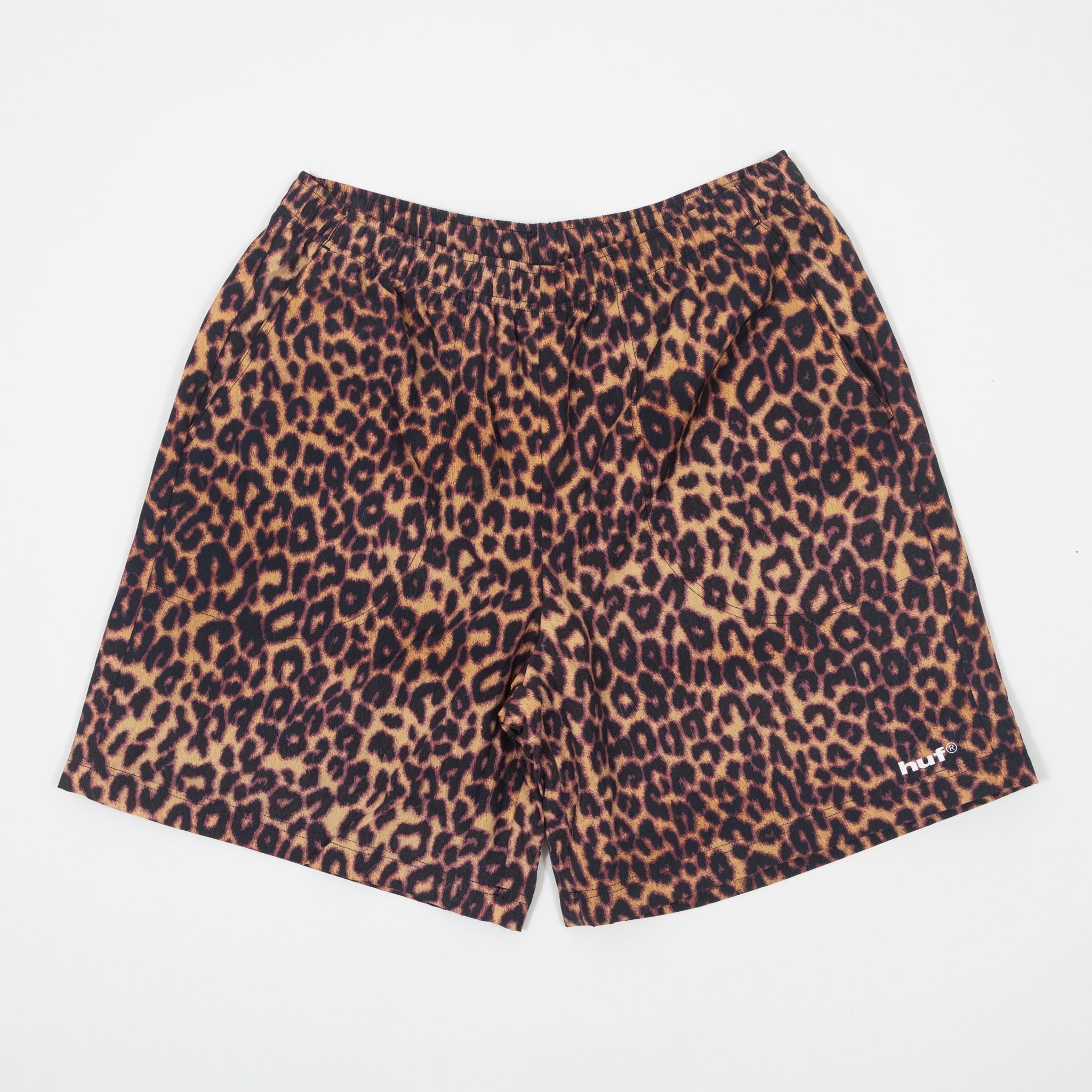 HUF 89 Printed Easy Shorts in BROWN