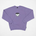 HUF Big Block Crewneck Sweatshirt in DUST PURPLE